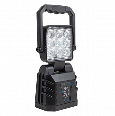 Přenosná pracovní lampa bílá s funkcí výstražné lampy 15W (BATT)