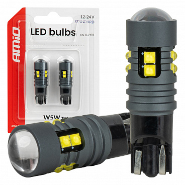 LED žárovky STANDARD W5W T10 2525 10SMD bílé 12V 24V LED žárovky STANDARD W5W T10 2525 10SMD bílé 12V 24V