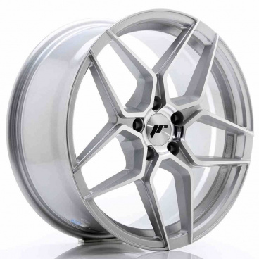 JR Wheels JR34 18x8 ET42 5x112 Stříbrná Leštěná Čelní Strana