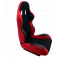Sportovní polohovatelná sedačka A1 RACING barva červená / černá 2 ks
