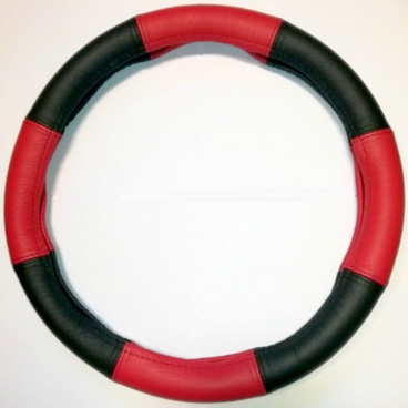 Potah na volant 100% kůže 37-39cm Red