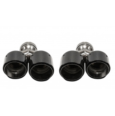 Koncovka Tlumiče 101mmx2 vstup 76mm Carbon Gloss Sada