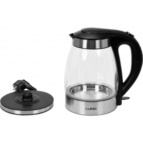 Varná konvice skleněná s automatickým vypnutím LED 1,8L