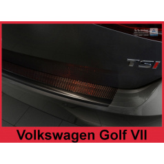 Carbon kryt- ochrana prahu zadního nárazníku Volkswagen Golf VII 2012+