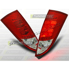 FORD FOCUS MK1 1998-04 ZADNÍ LED LAMPY RED WHITE