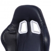 Sportovní polohovatelná sedačka Race Sport imitace kůže černá (bez loga)