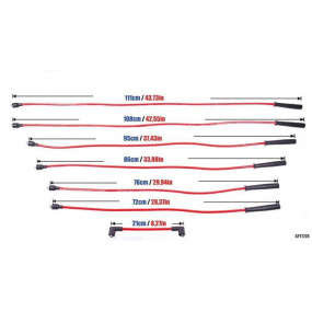 Przewody zapłonowe PowerTEC JAGUAR DAIMLER XJS 5.3L V12 88-94 Czerwone