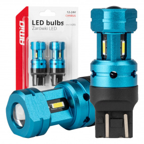 LED žárovky CANBUS T20 7443 W21/5W 4SMD 1860 Bílá 12V 24V 