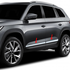 Nerez boční lišty dveří Omtec Škoda Kodiaq  2017+, F. Ranger  2015+