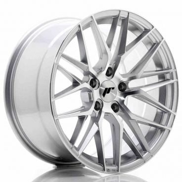 JR Wheels JR28 18x9,5 ET40 5x112 Stříbrná Leštěná Čelní Strana