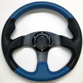 Sportovní volant TECHNIC II 320 mm modrý