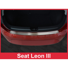 Nerez kryt- ochrana prahu zadního nárazníku Seat Leon III 5F 2013-16